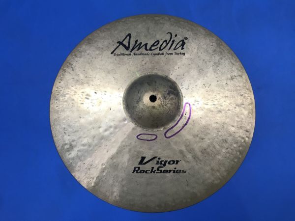 10【 Amedia 】シンバル Vigor Rock Series 7枚セット 16 CRASH HEAVY 音楽機材 器材 ドラム 打楽器 120_画像6