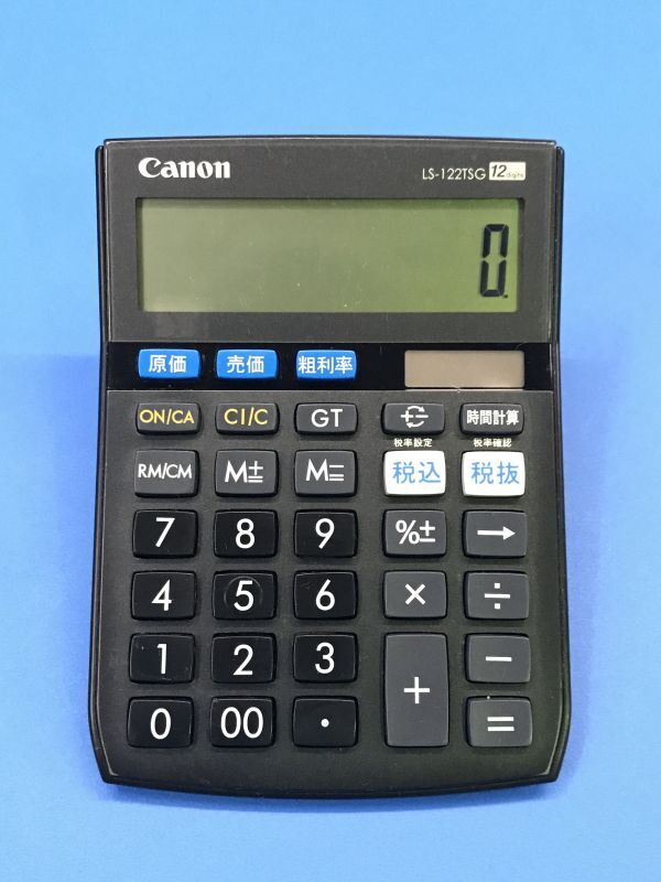 2【 キャノン / Canon 】電卓 計算機【 LS-122TSG 】文房具 簿記 経理 オフィス YP_画像1