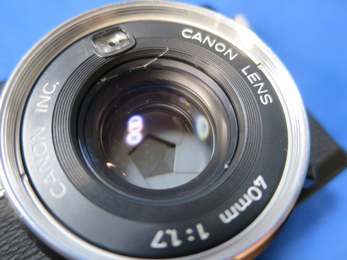  Canon can net QL17 G-III black free shipping!!! CANON Canonet BLACK