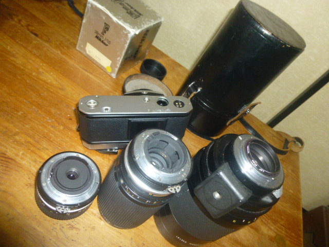 【送料無料】ニコン ＦＭ2 レンズ3種類 NIKKOR 28mm 、200㎜、500ｍｍ、フラッシュ1個【送料無料】の画像5