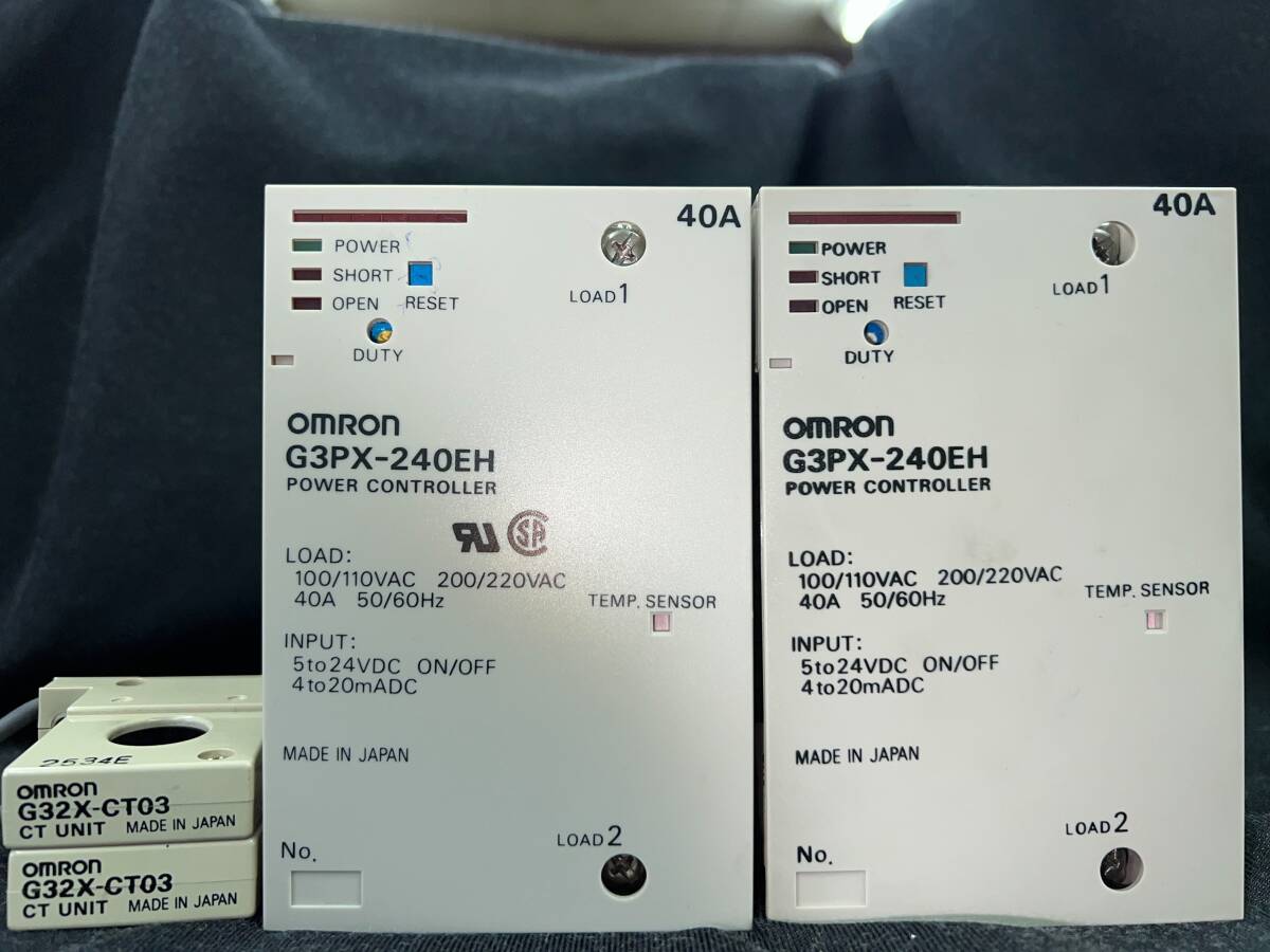 送料込 新品 OMRON G3PX-240EH-CT03 単相電力調整器 ヒーター 断線 検出 未使用 デッドストック品 購入価格5万 G3PX 240EH CT03 オムロンの画像9