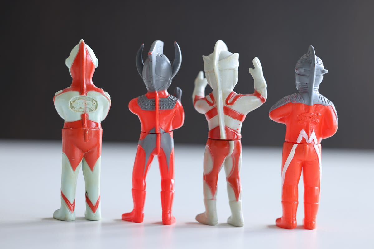  that time thing bruma.k Mini Ultraman * Taro * Ace * seven 4 point set / maru sun /bruma.k/M1 number / sofvi / Showa Retro / Vintage 