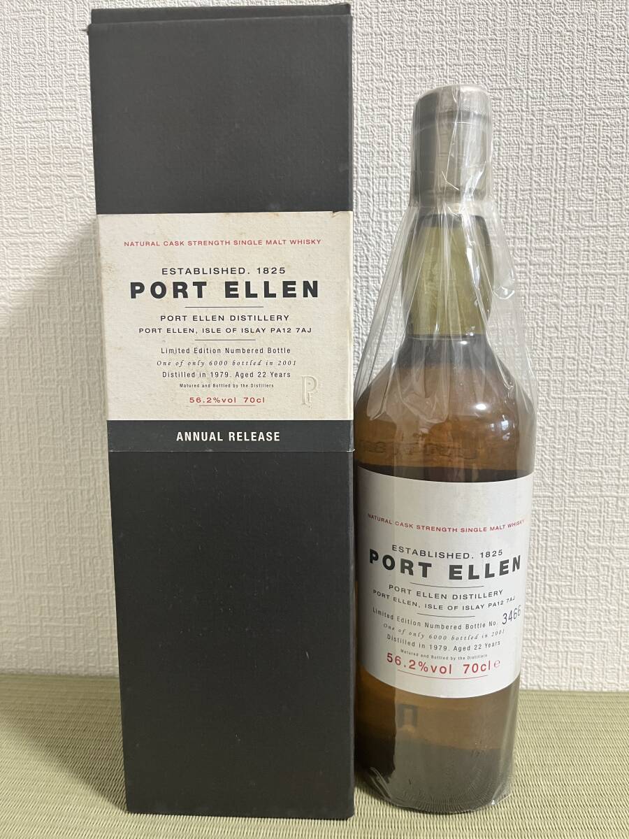 ポートエレン22年、ファースト、56.2%、PORT ELLEN、first release 、Distilled in 1979、Bottled in 2001、Islay 、single malt whiskyの画像1