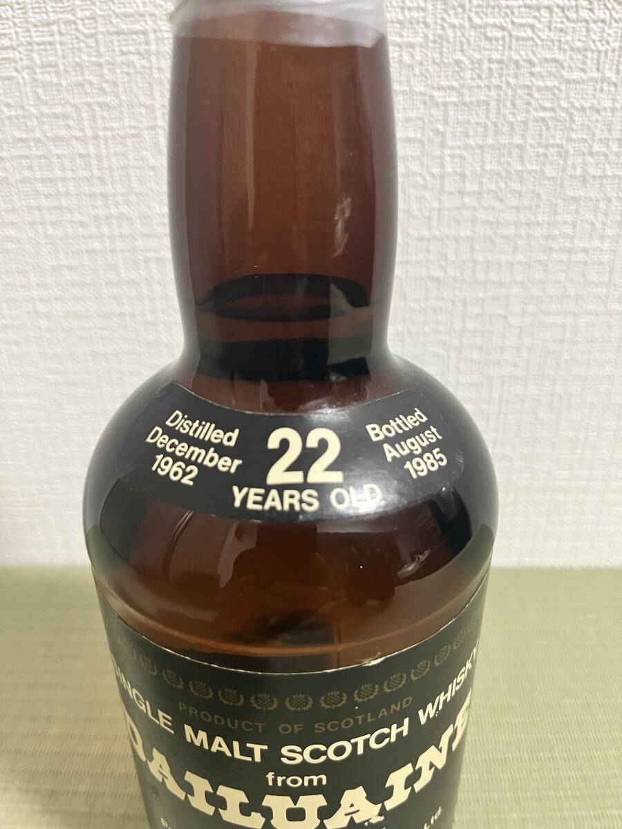 マニア用、オールドボトル、ケイデンヘッド、ダルユーイン22年、CADENHEAD'S、DAILUAINE、Distilled1962-Bottled1985、rare scotch whisky の画像2