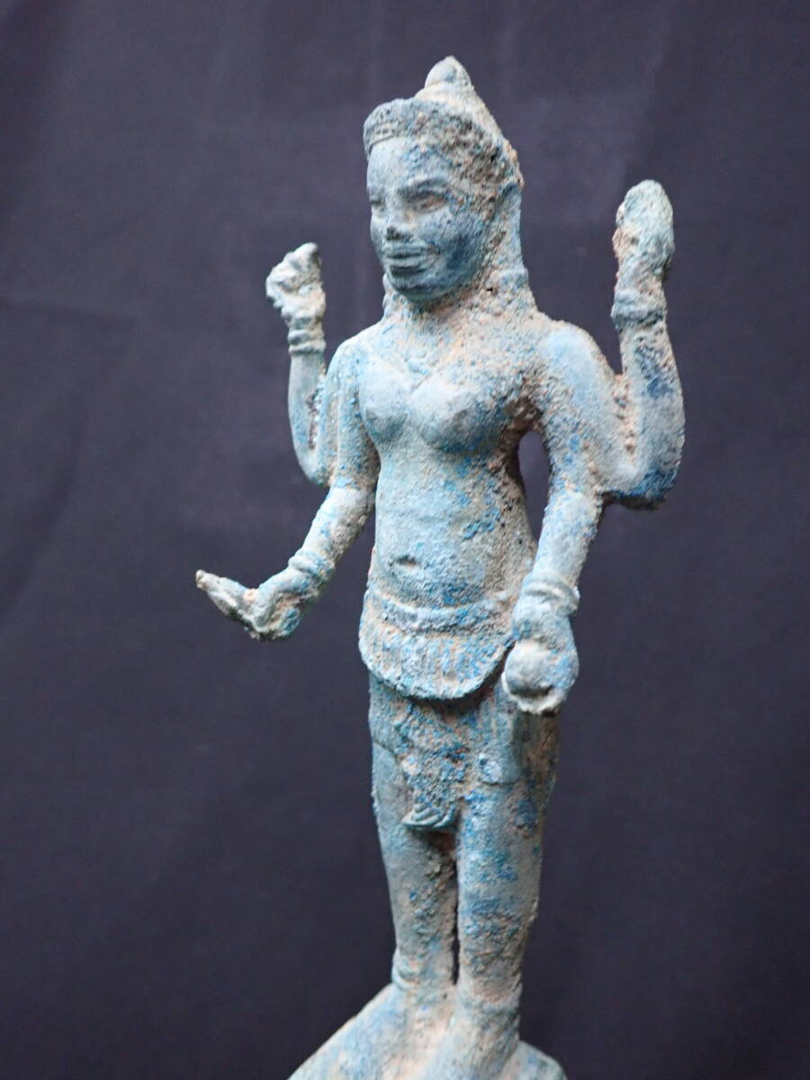 ガンダーラ クメール 青銅 ヴィシュヌ神の画像1