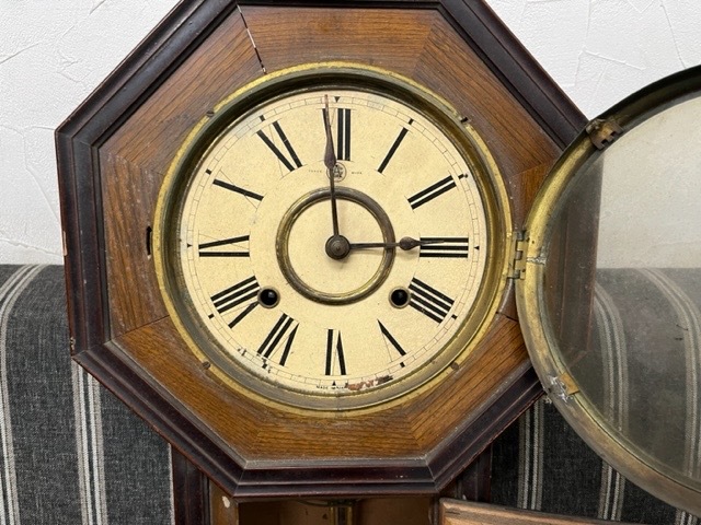 レトロ アンティーク シチズン REGULATOR ゼンマイ式柱時計の画像2