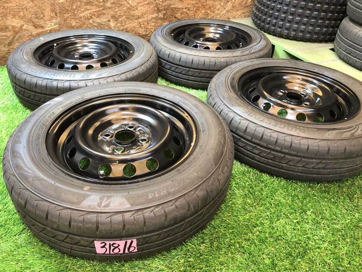 トヨタ純正 14inch × 165/70R14 PCD100 4穴 アクア パッソ ベルタ ポルテ スペイド ヴィッツ ブーン_画像1