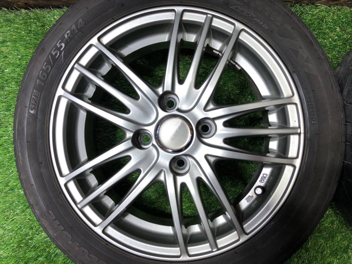 ＥＣＯ ＦＯＲＭＥ 14inch 5.5j+39 × 165/55R14 PCD100 4穴 軽自動車 軽カスタム Ｋカスタムの画像6