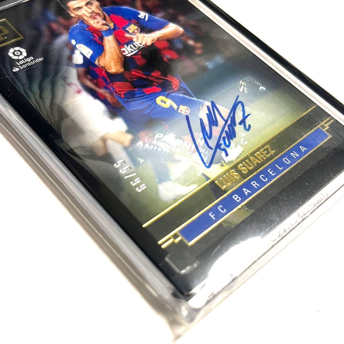 Autographs Luis Suarez 2020-21 Panini Chronicles Soccer Cards Base Panini Signatures FC Barcelona ルイス・スアレス サインカードの画像2