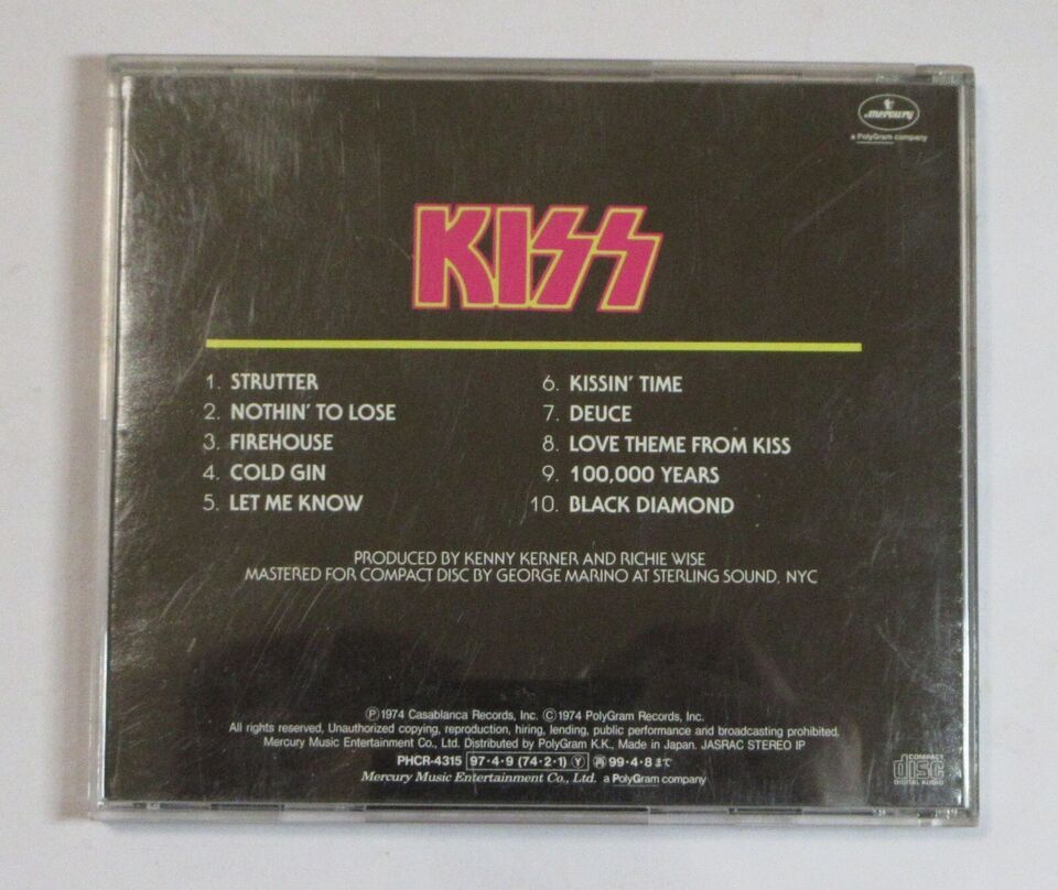 中古 国内盤 CD KISS / 地獄からの使者～ファースト_画像2