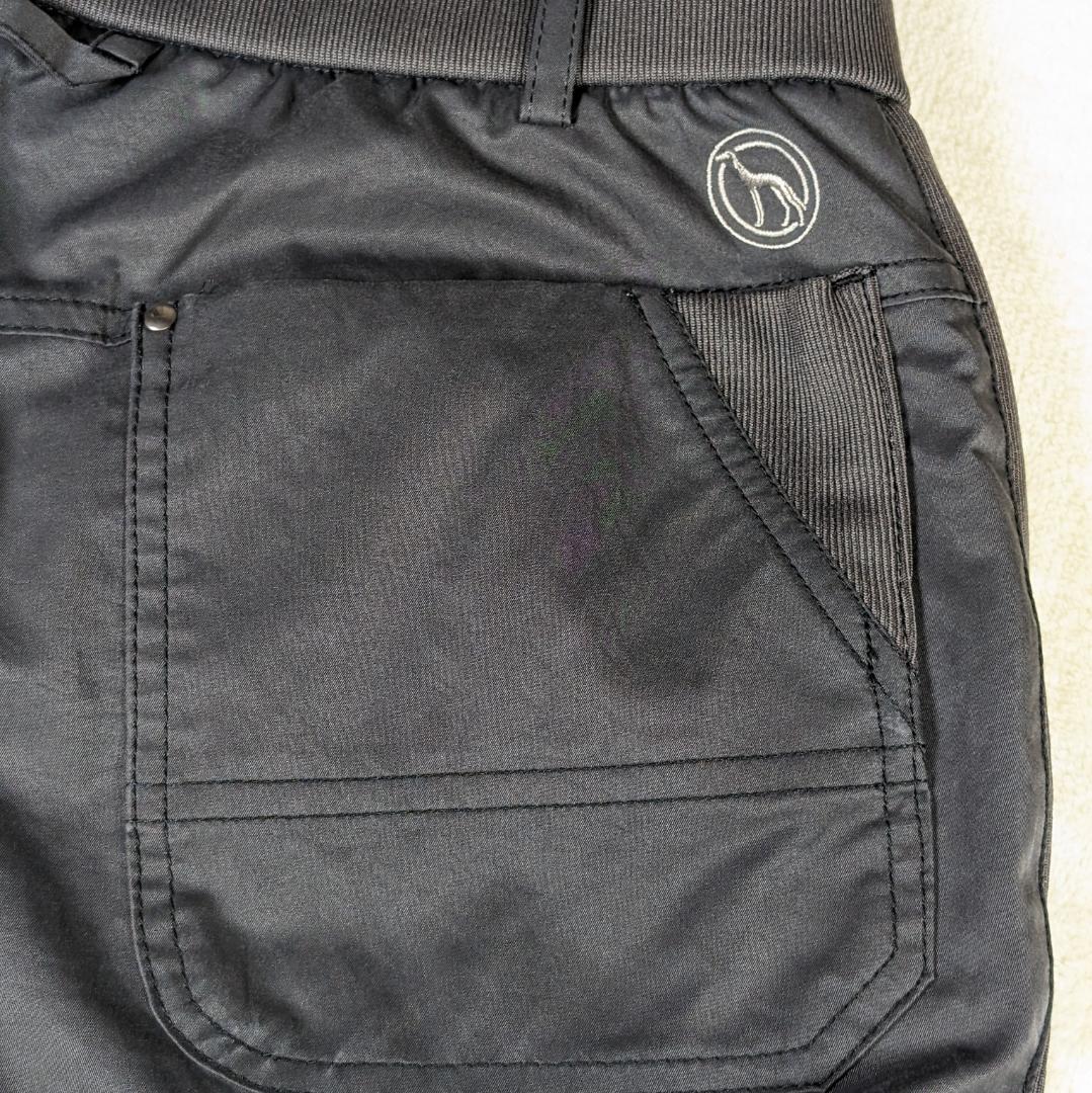 【アダバット】ゴルフパンツ　40　L　ゴルフウェア　黒　グレー　ストレッチ_画像3