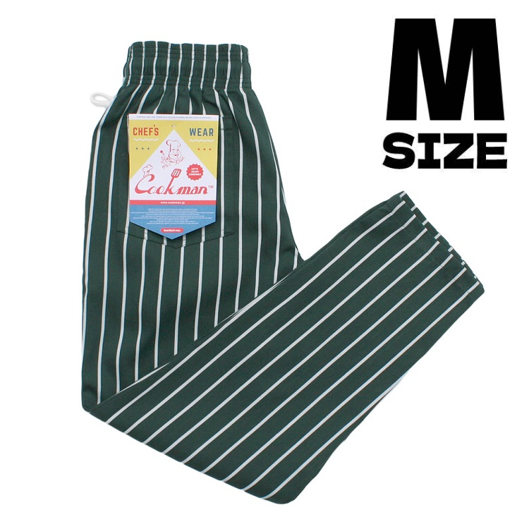 COOKMAN クックマン シェフパンツ Chef Pants Stripe Dark Green ストライプダークグリーン M 231-32812 ゆうパケット1点まで送料無料_画像10