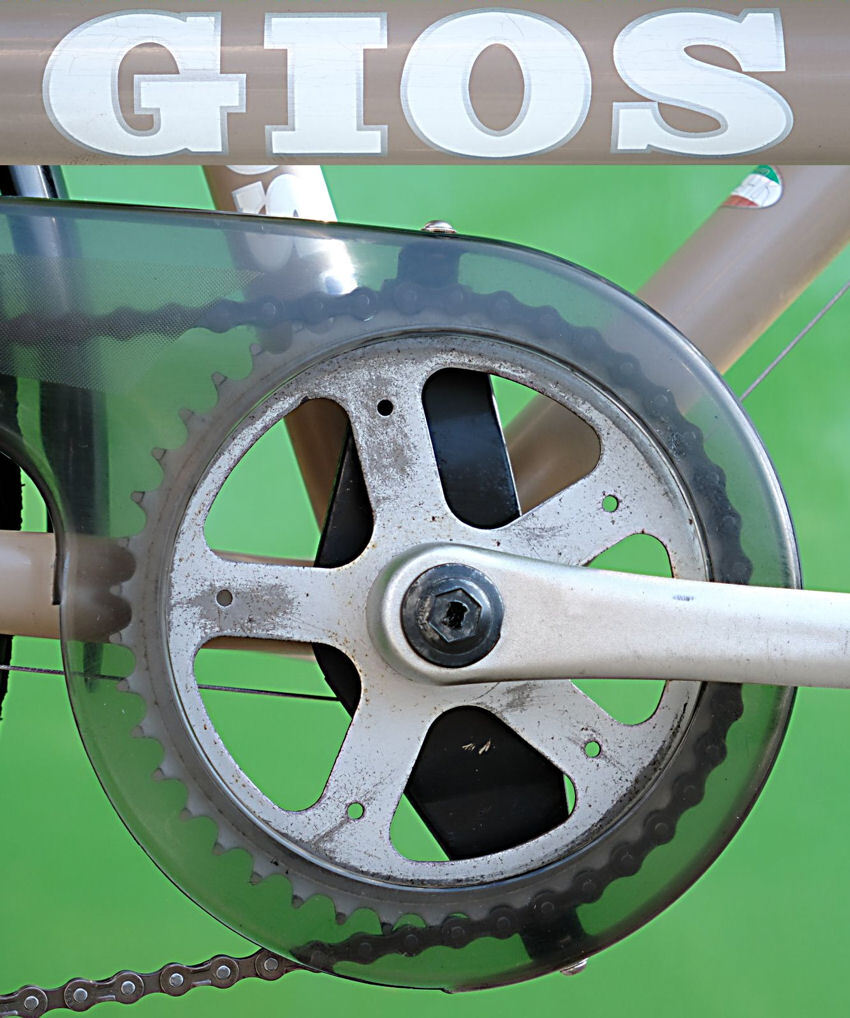 GIOS(ジオス)タイヤ新品)LIEBE(ほぼ綺麗)26インチ(Shimano 7s)CT45cm)ベージュカラー)タウンバイク 中古の画像10