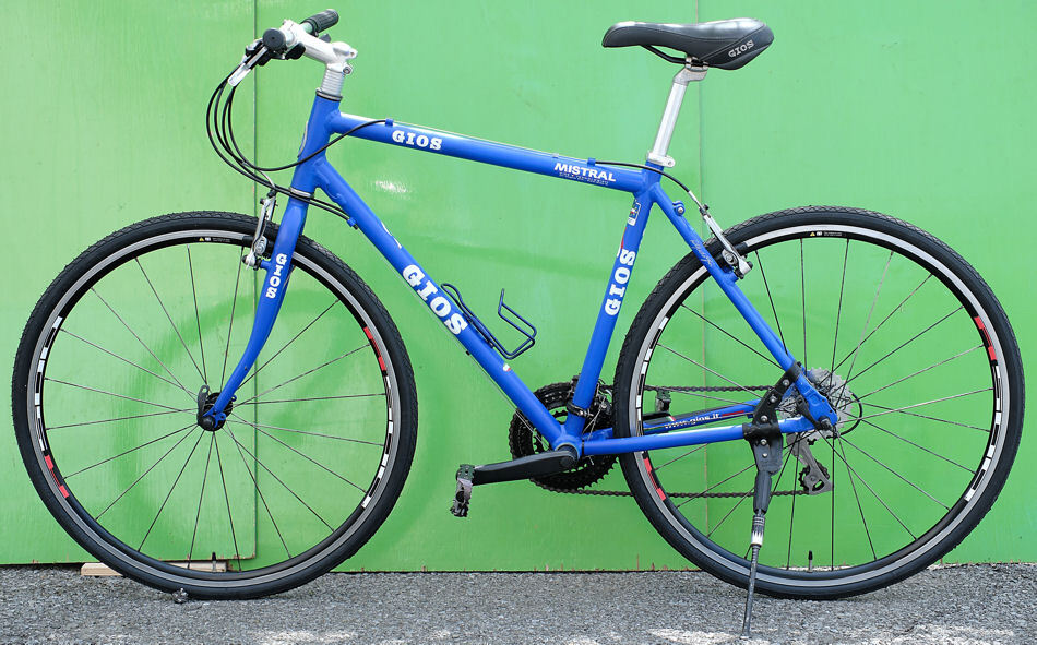 GIOS(タイヤ新品)MISTRAL(ほぼ綺麗)700C)Shiimano 24s)CT52cm)ジオスカラー)街乗りクロスバイク 中古の画像7