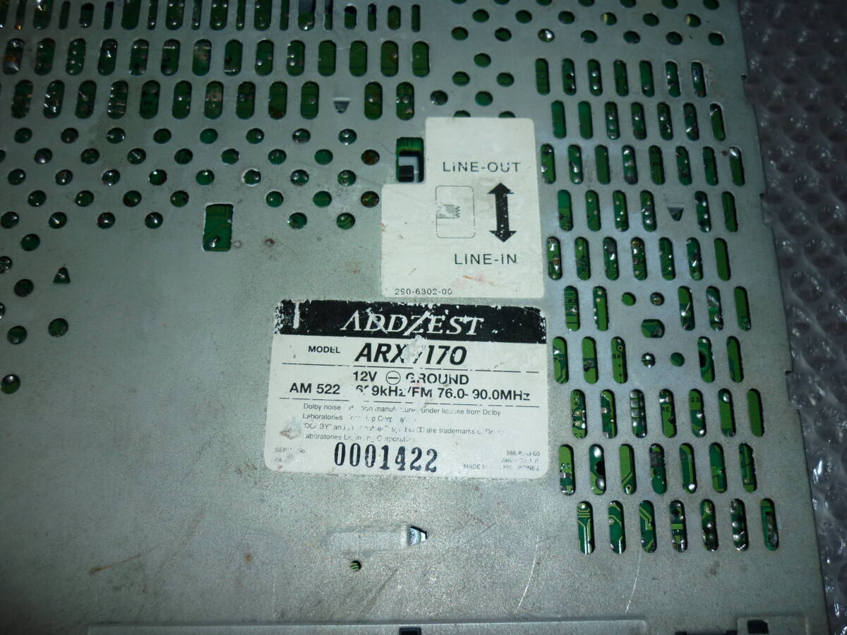 アゼスト ADDZEST ARX 7170 HEAD UNIT ヘッドユニット カセット デッキ AM FM 当時物 ビンテージ 旧車 送料520円の画像8
