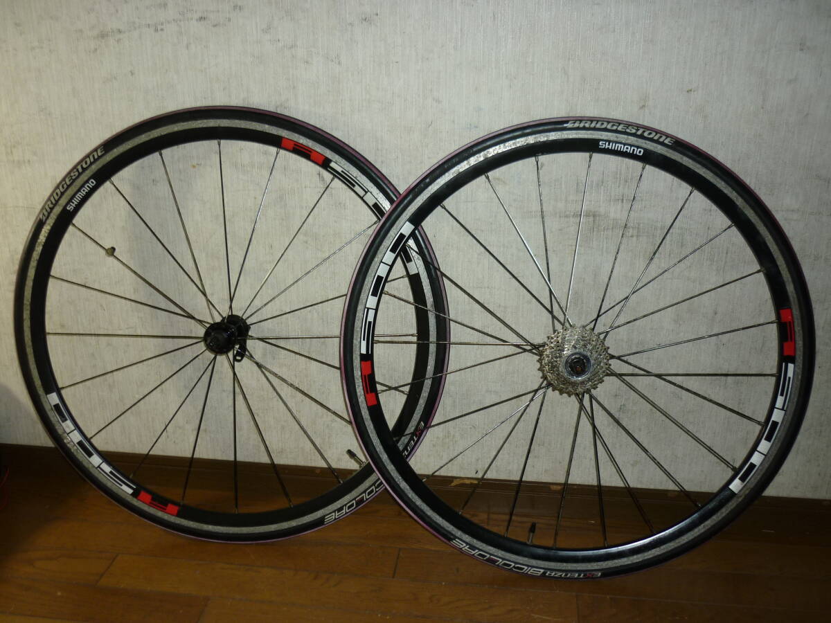 シマノ SHIMANO R500 700×23C ホイール 前後セット カセット 10速 ハブ SHIMANO105 CS-5700 クイックリリース付 160サイズ_画像1