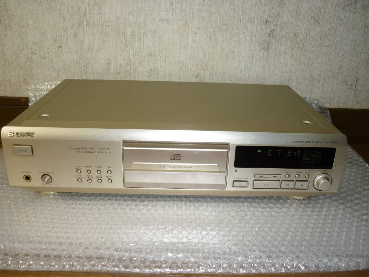 ソニー SONY CDP-XE900 COMPACT DISC PLAYER CD コンパクト ディスク プレーヤー JAPAN ビンテージ 日本製 電通動作音出確認済 80サイズ_画像1
