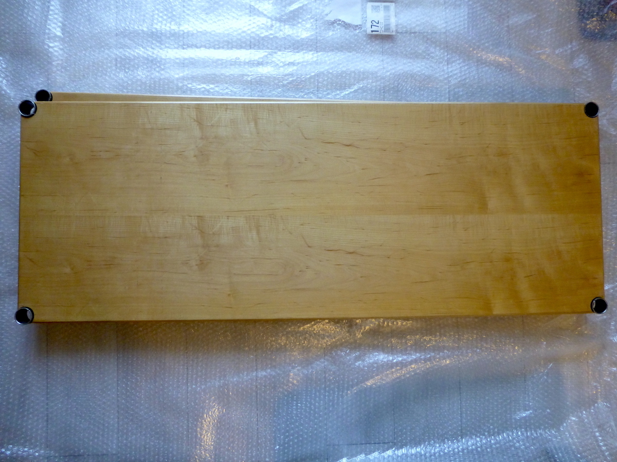 [ postage included,2 pieces set ] Home erekta-Home ERECTA wood shelf Maple W1200×D450