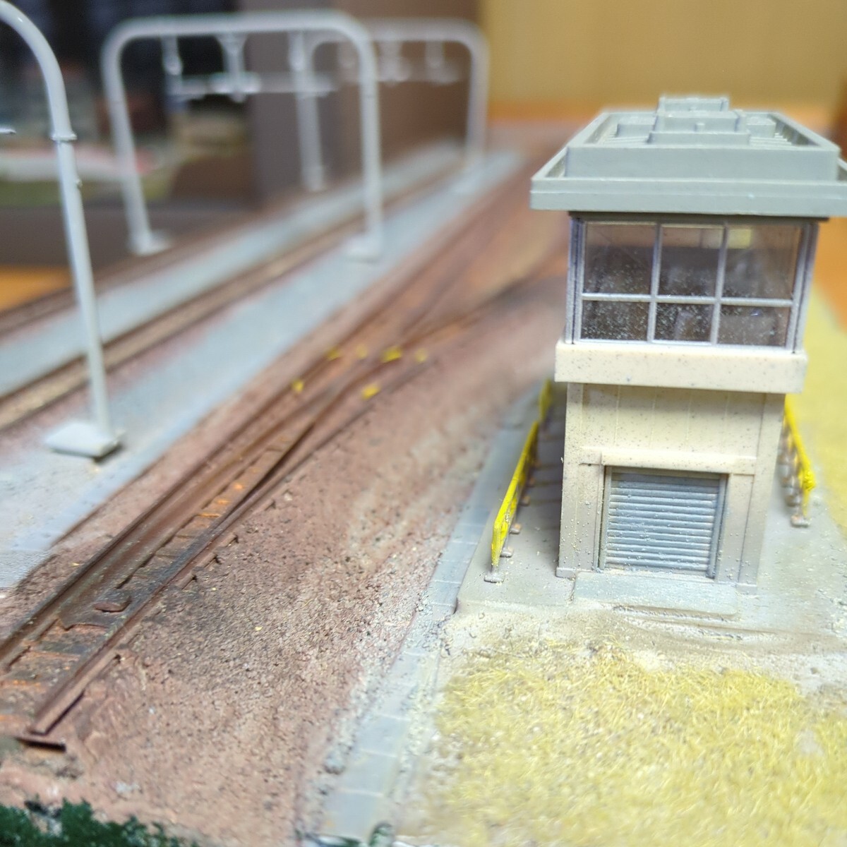  鉄道風景模型　Ｎゲージ ジオラマ　580+200+130 ジオラマ展示台 _画像6