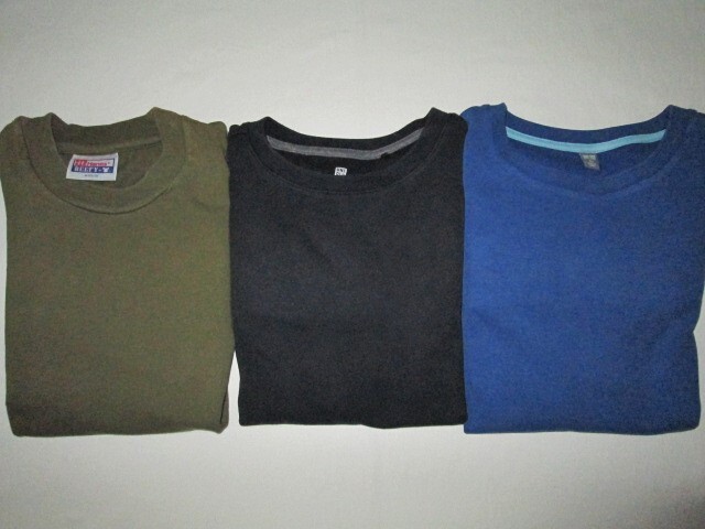 ★古着 Hanes ヘインズ 長袖Tシャツ M(10-12) UNIQLO ユニクロ 長袖Tシャツ 140 黒 UNIQLO ユニクロ 長袖Tシャツ 150 青 キッズ 子供服★_画像1