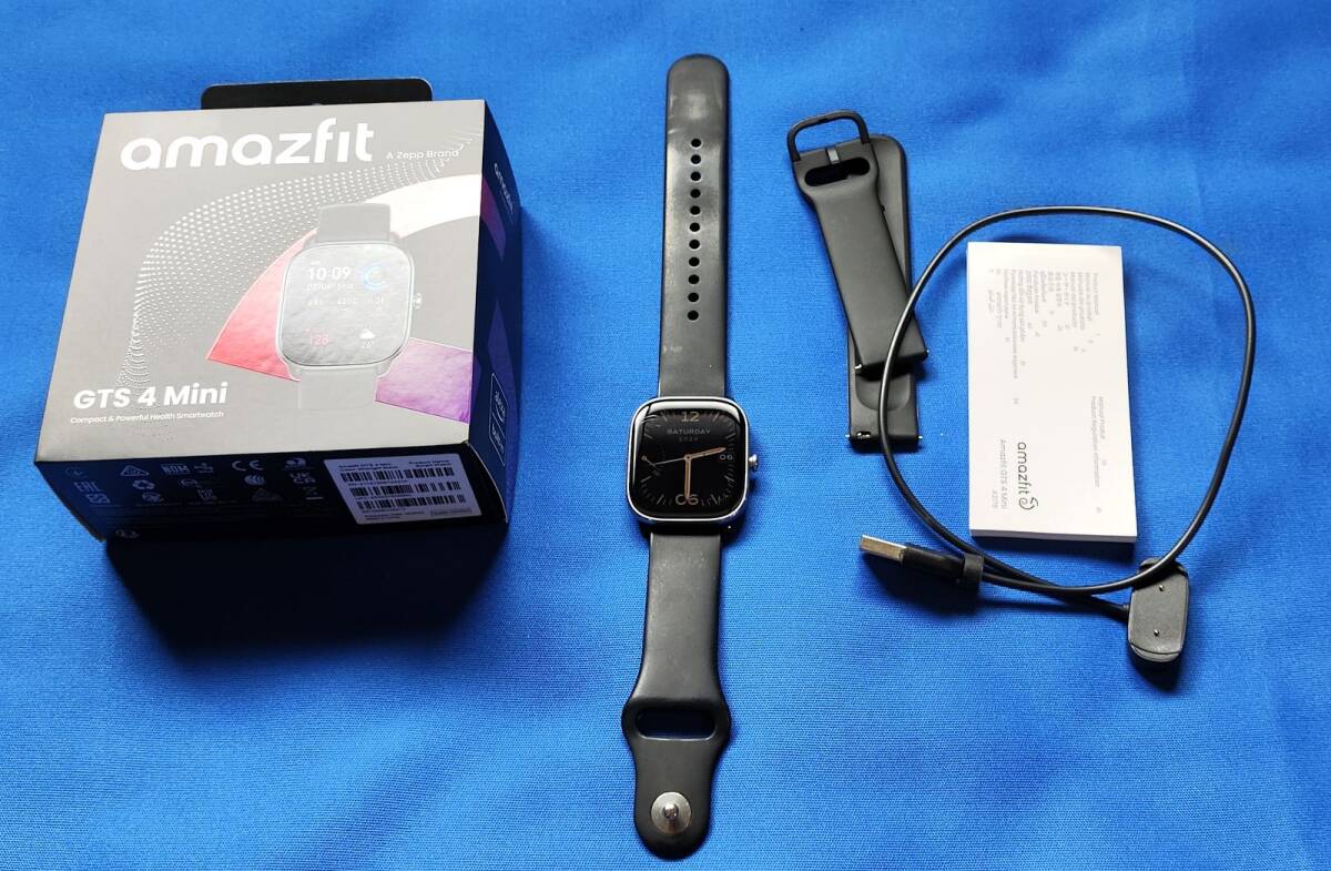 送料込 Amazfit GTS 4 Mini 日本版、交換バンド付きの画像1