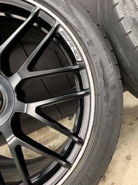 ベンツ AMG GT 純正ホイール C190 F19R20インチ アルミホイール タイヤ 4本セット の画像8