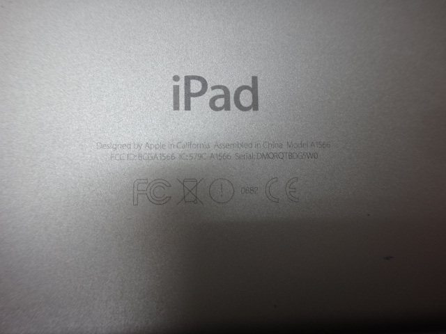 海外版 Apple iPad Air 2 MH182ZP/A タブレット 本体 Wi-Fiモデル 64GB ゴールド 動作確認済の画像5