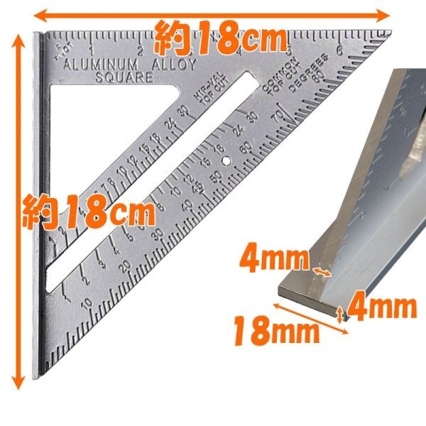 送料無料 丸鋸ガイド 丸ノコガイド 定規 直角 スクエアールーラー 丸鋸定規 丸のこ定規 (4)_画像4