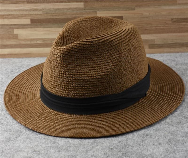 新品 2色セット大きい帽子 たためる麦わらハットやわらかくてたたんで持ち運び便利