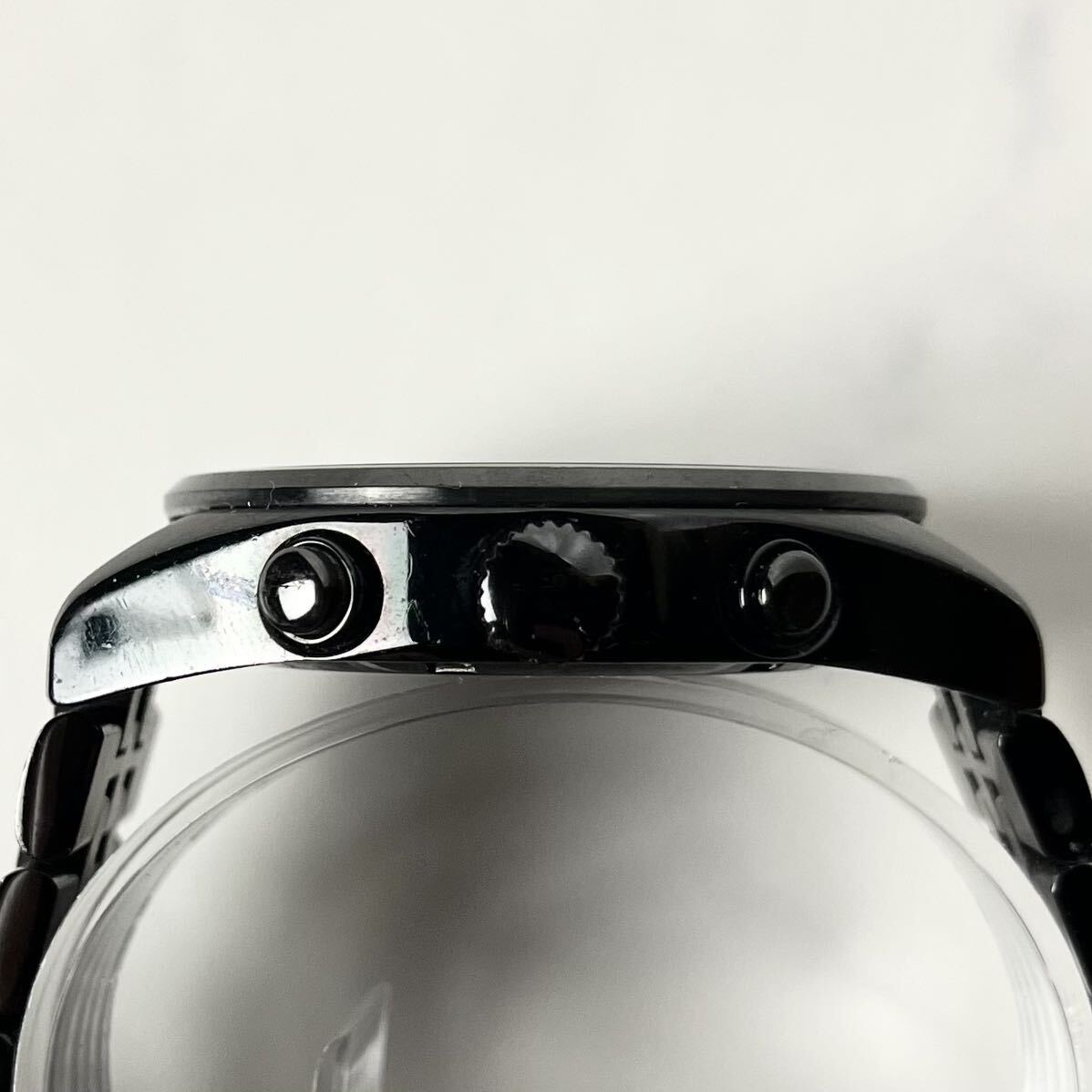 【希少】 SEIKO セイコー パワーデザイン プロジェクト クロノグラフ 7T62-0JG0 アナログ 腕時計 ウォッチ メンズ ブラック 稼働 実働_画像4