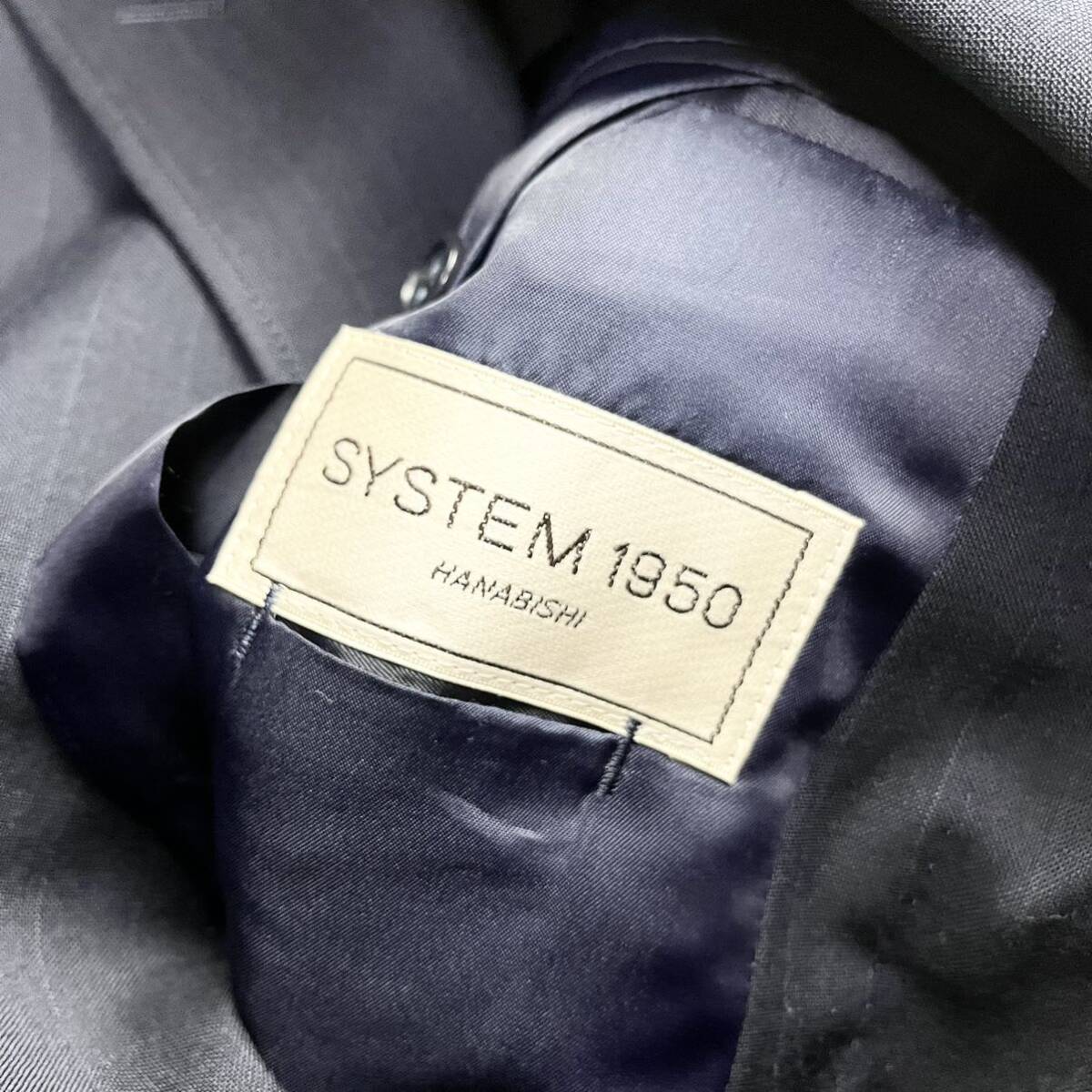 【 まとめ 】 SYSTEM 1950 Eikokuya GINZA 英国屋 スーツ セットアップ 金ボタン 銀ボタン ダブル メンズ 上下 5点セットの画像2