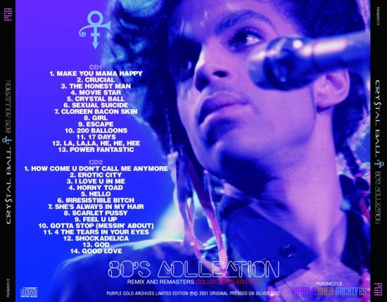 PRINCE / CRYSTAL BALL :80's COLLECTION - REMIX AND REMASTERS COLLECTOR'S EDITION [2CD]の画像2