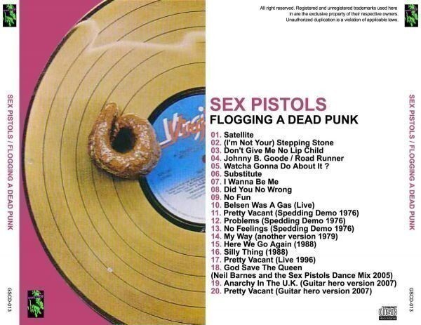 SEX PISTOLS / FLOGGING A DEAD PUNK 1996 日本公演 1CD + 1DVD セックス ピストルズ_画像2