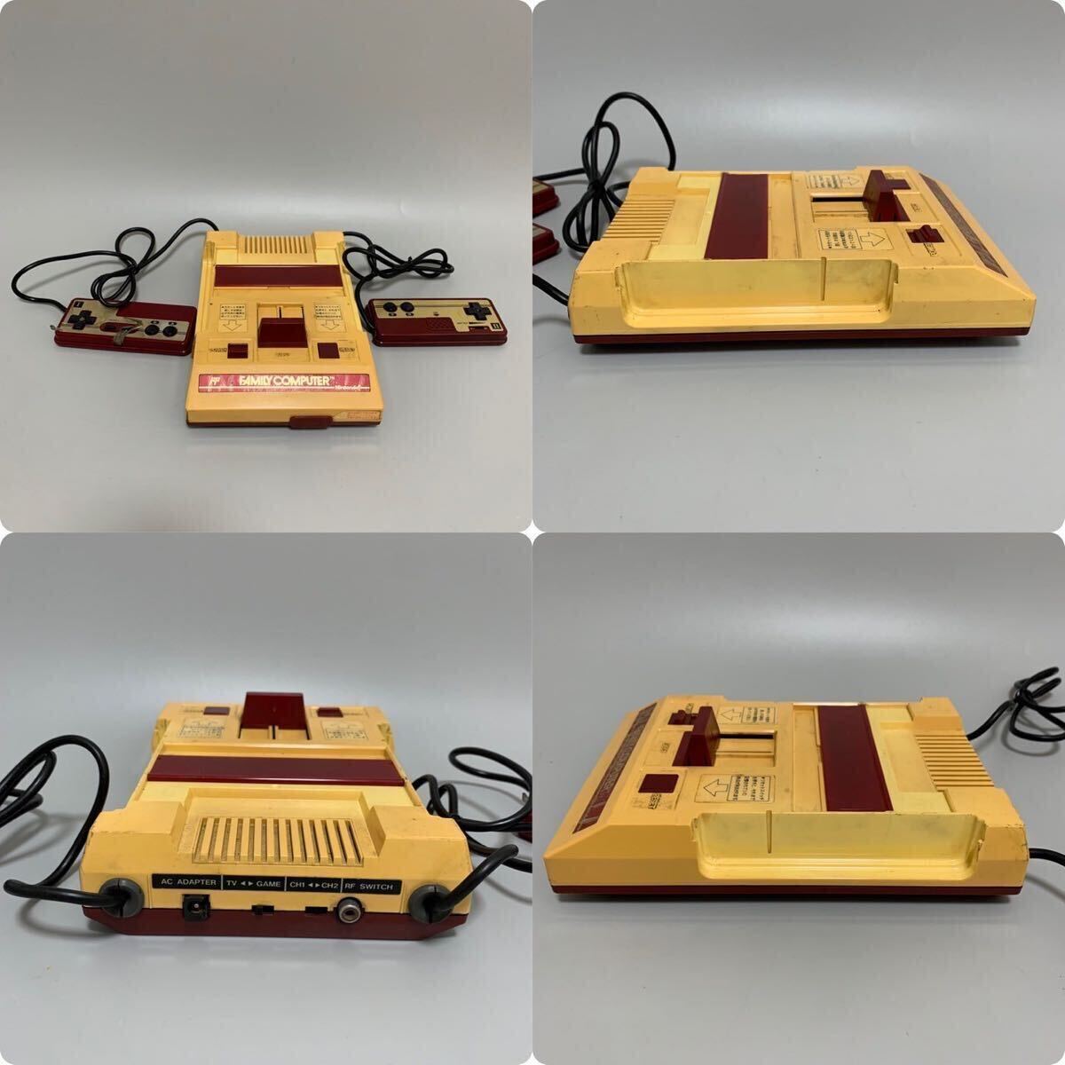 貴重 1円〜 Nintendo 任天堂 ファミリーコンピュータ 本体 フルセット 現状品_画像2