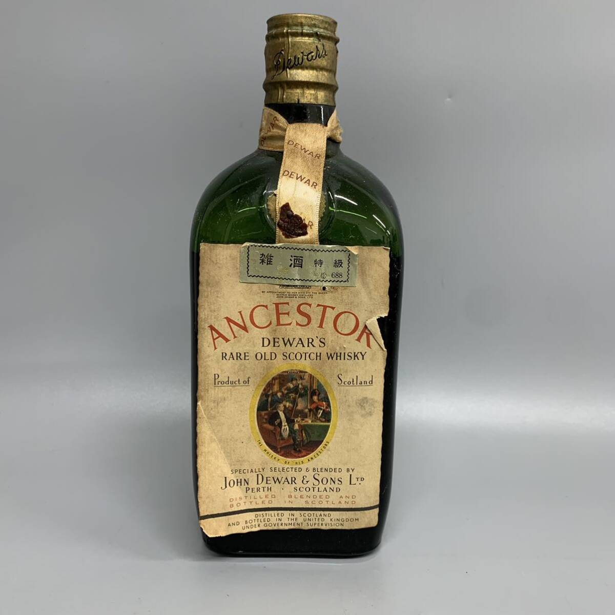 1円 未開栓 DEWAR'S ANCESTOR デュワーズ アンセスター 雑酒特級 750ml 40%以上 スコッチ ウイスキー _画像1