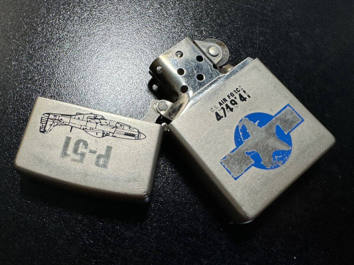 ZIPPO P-51 Mustang US.AIR FORCE / 2002年製 マスタング ジッポ_画像1