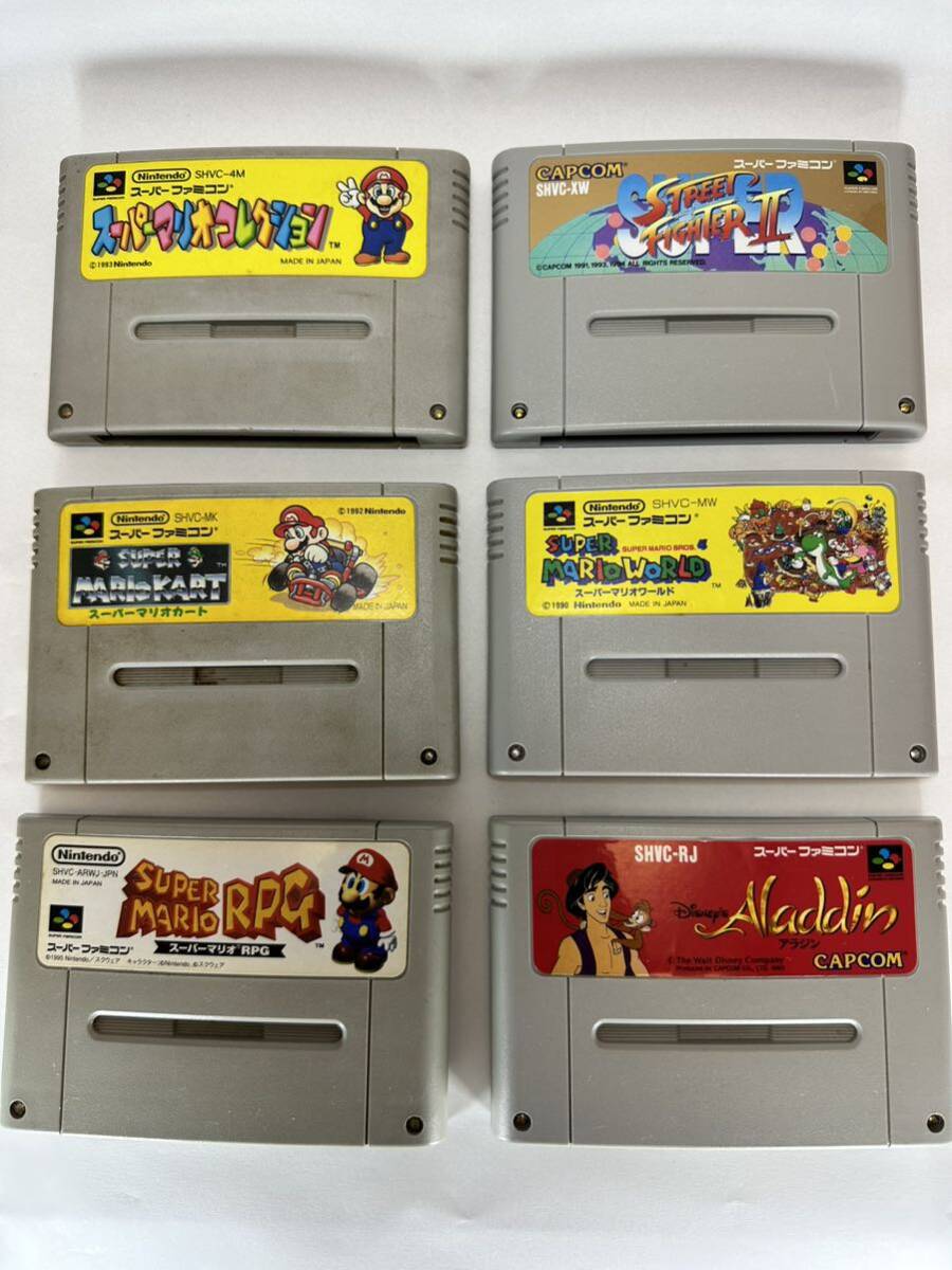 Nintendo SFC スーパーファミコン 美品 本体 / コントローラー×2台 / ゲームソフト×8本 まとめ売り/動作確認済み！_画像8