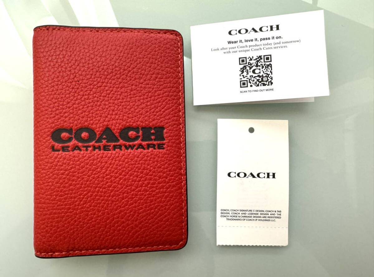 【新品未使用】COACH コーチ　カードケース レザー c6703_画像5