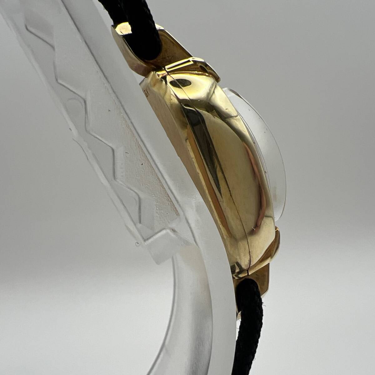 【現状稼働品】オメガ OMEGA レディース腕時計 14K GF L＆K 手巻き ベルト オメガ 18K GF 10/100 ゴールドカラー アンティークの画像4