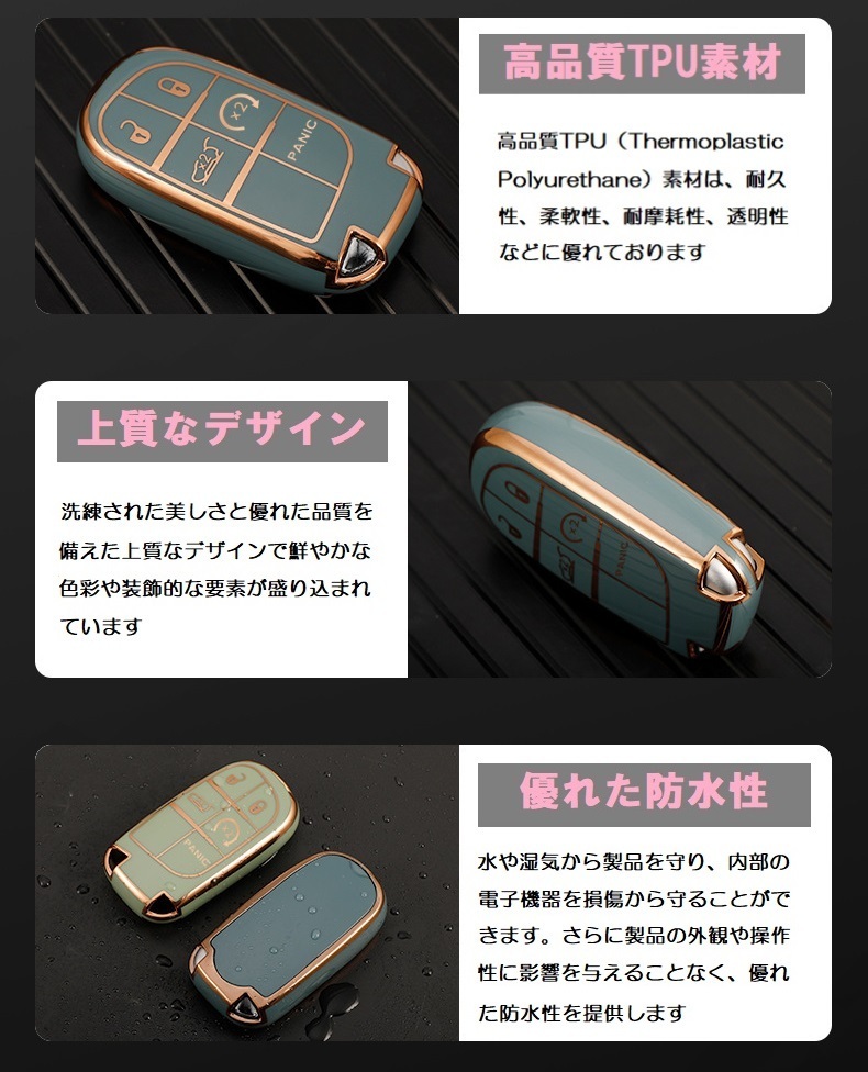 ★送料無料★選べる２個セット★★JEEP ジープ用 キーケース キーカバー★５ボタン★①_画像3