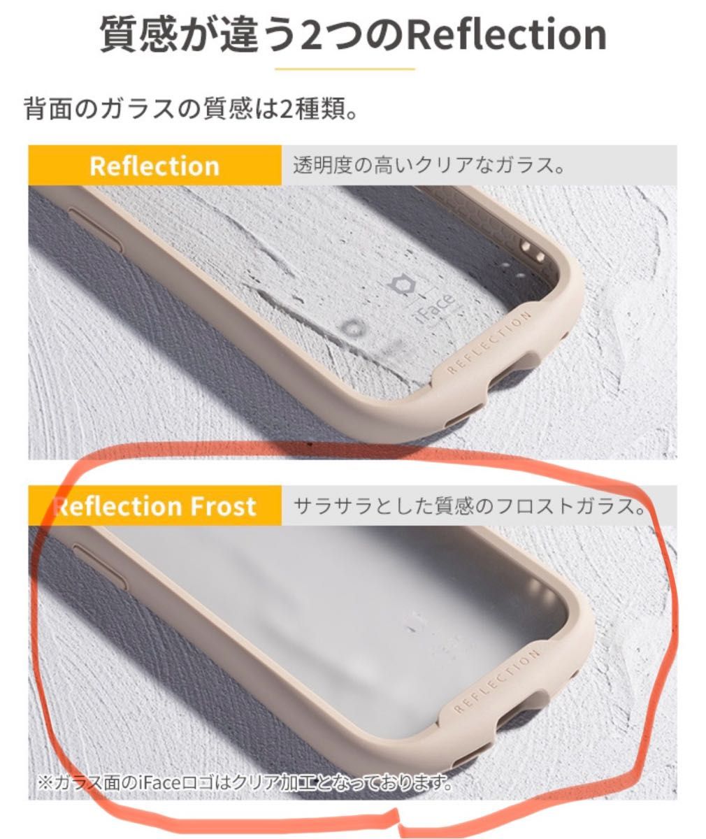 iFace iPhone15 Reflection Frost 強化ガラス クリアケース　スマホケース　スマホカバー