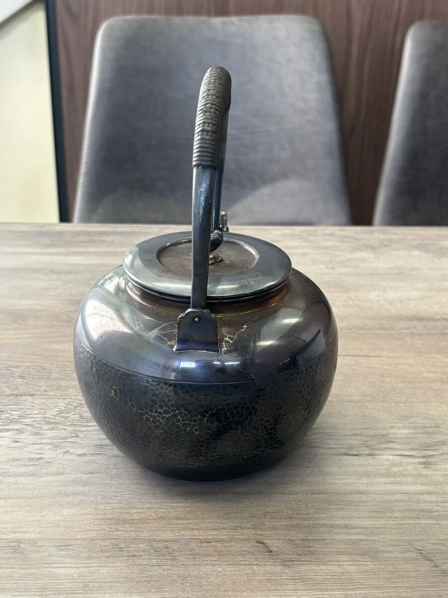 1円〜 純銀 銀瓶 湯沸 茶道具 総重量472g 時代物 の画像2