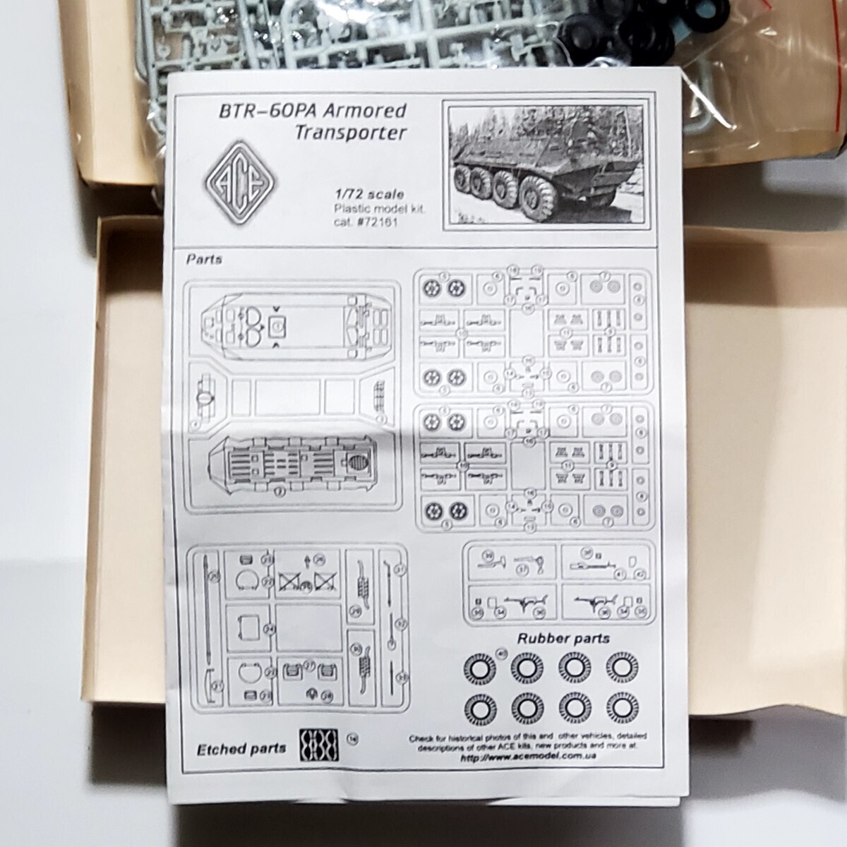 エース　ACE　1/72　BTR-60PA　装甲兵員輸送車　ソ連陸軍　装輪装甲車_画像3