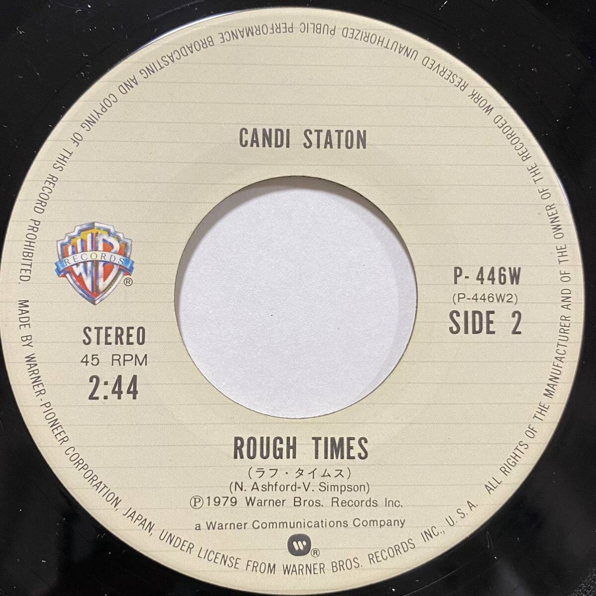 Candi Staton キャンディ ステイトン When You Wake Up Tomorrow あしたの恋人 Rough Times 7inch 7インチ 45 EP 国内盤 DJ KOCO chance_画像3