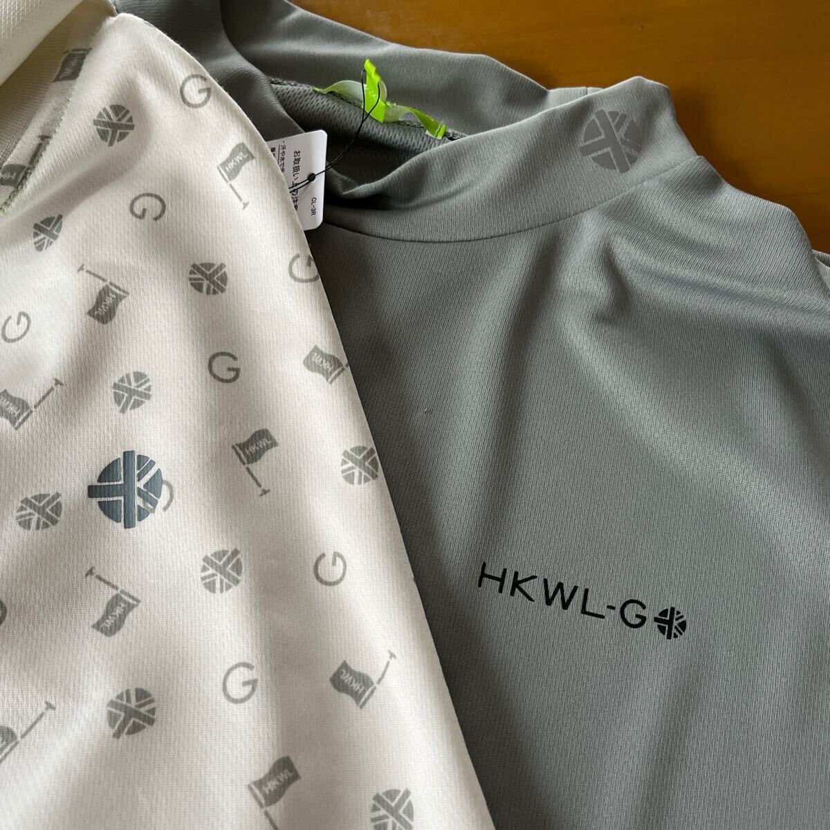Mサイズ 春物新品 HK WORKS LONDON Green コシノ ヒロコ GOLF ゴルフ サラッと快適 3WAYシャツ二枚セットの画像5