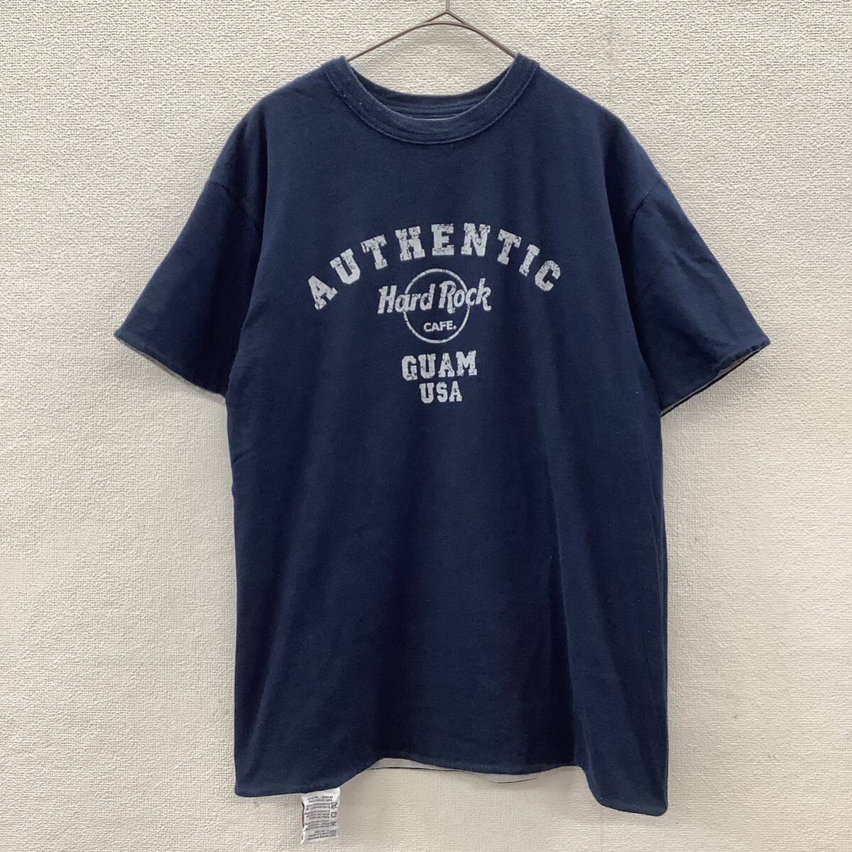 ハードロックカフェ × アビスパ福岡 受注生産限定 Tシャツ Mサイズ ネイビー Hard Rock CAFE ハードロックカフェ リバーシブル Tシャツ