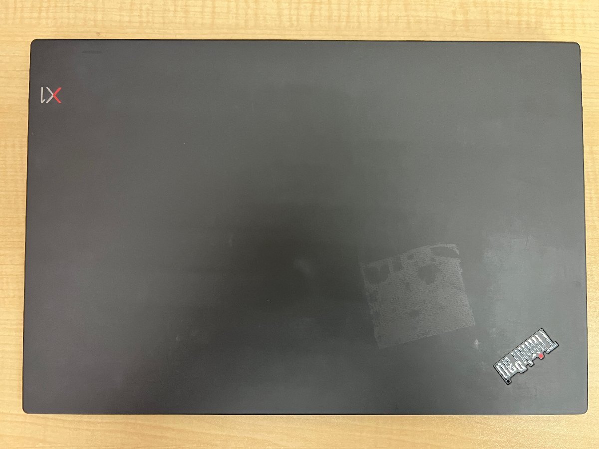 【UEFI起動確認済み／中古】ThinkPad X1 Carbon [TYPE 20KG-S20H00] (Core i5-8250U, RAM8GB, SSD無し) 本体＋ACアダプタ●バッテリーNGの画像2
