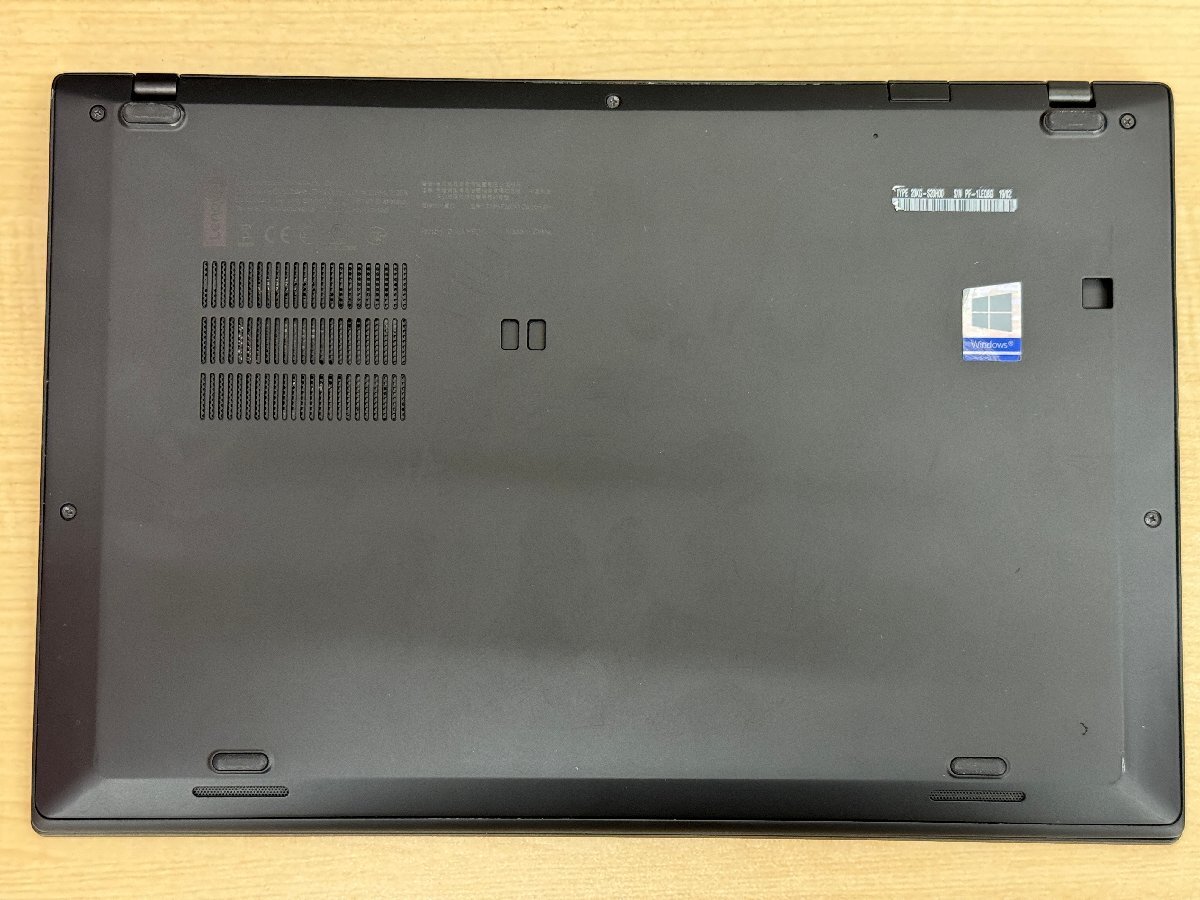 【UEFI起動確認済み／中古】ThinkPad X1 Carbon [TYPE 20KG-S20H00] (Core i5-8250U, RAM8GB, SSD 無し) 本体＋ACアダプタの画像3