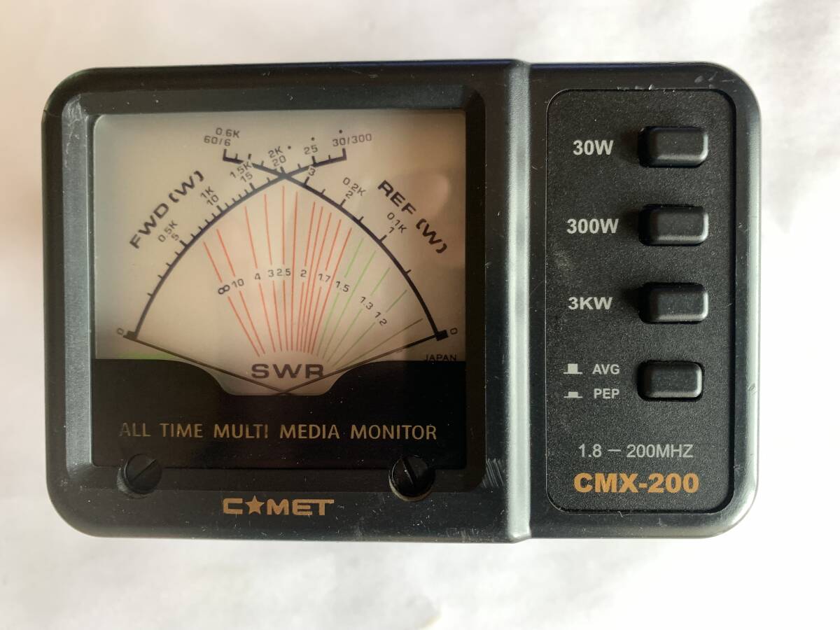 COMET (コメット) SWR & POWER計 CMX-200 1.8~200MHz 3KW Max(HF) 少し難ありの中古品