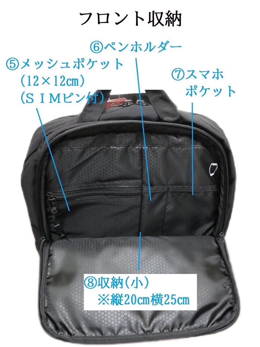 THE NORTH FACE ノースフェイス シティコミューター ビジネスリュック バッグ 20L ブラック 日本未発売_画像9